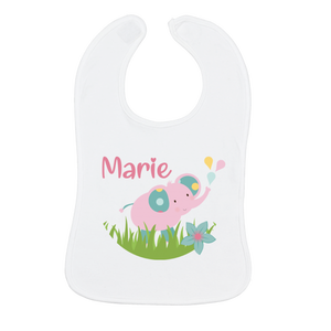 WMF Couverts Enfant Farm avec Gravure + Bavoir avec Nom Éléphant Rose - Product Image 5