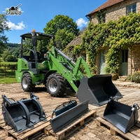 Servizio Post-Vendita Completo, Caricatore Elettrico con Batteria al Litio Opzionale, LAWNIO Caricatore a Ruote ad Alto Sollevamento e Scarico per Lavori Agricoli