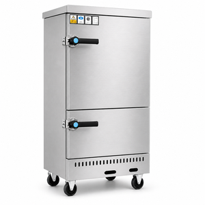 Vaporera Comercial de Gas de 6 Bandejas, Cocina a Vapor a Gas Natural/GLP con Protección Contra Apagado de Llama para Restaurantes y Cocinas de Catering - Product Image 1