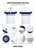 Chemise polo pour homme à séchage rapide UPF 50+, manches courtes, respirante, anti-transpiration, pour le golf, le tennis, le sport quotidien et les occasions décontractées