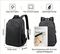 Sac à dos pour ordinateur portable universitaire pour étudiants, unisexe, grande capacité, sac pour ordinateur pour le collège et la bibliothèque avec option de logo personnalisé