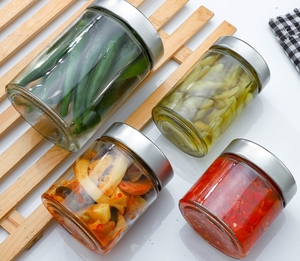 <span class=keywords><strong>Pot</strong></span> en verre transparent large bouche cornichon Sauce <span class=keywords><strong>tomate</strong></span> conserves de fruits Sauce chili <span class=keywords><strong>confiture</strong></span> miel noix <span class=keywords><strong>pot</strong></span> de stockage en verre - Product Image 2