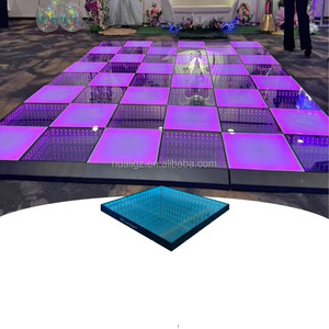 พื้นเต้นรำ LED 3 มิติ ไร้สาย แม่เหล็ก 15 วัตต์ ไฟ RGB ควบคุมด้วย DMX512 ค่า CRI สูง 80 มาตรฐาน <span class=keywords><strong>IP53</strong></span> รับประกัน 2 ปี พกพาสะดวก ใช้งานได้ในงานแต่งงาน - Product Image 5