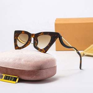 1129 protección UV señoras diseñador venta al por mayor mujeres gafas de sol de lujo gradiente interno inspiración gafas de sol de alta calidad - Product Image 1