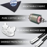 Masseur Shiatsu pour le cou et les épaules avec chaleur, pétrissage profond des tissus, machine de massage du dos, 3 vitesses pour la maison, le bureau, la voiture