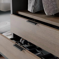 Poignées de meubles encastrées en alliage d'aluminium de style minimaliste, poignées invisibles pour armoire, tiroir et meuble à chaussures