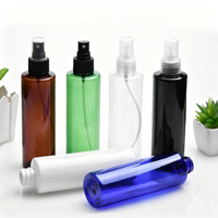 Botol PET Hitam 200ml, Botol Isi Ulang PET Putih Kosong dengan Kepala Semprot Kabut Halus, Wadah Semprot Lotion QY2802-200