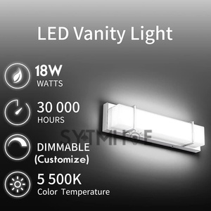 Lampes de vanité 18W pour salle de bain AC 85-265V 640mm ODM 2 ans de garantie Construction CCT Appliques de bain LED interchangeables <span class=keywords><strong>au</strong></span>-<span class=keywords><strong>dessus</strong></span> du <span class=keywords><strong>miroir</strong></span> - Product Image 4