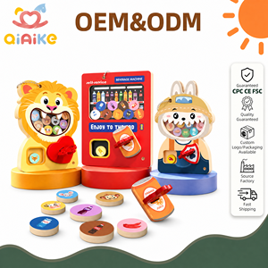 Juguete Educativo <span class=keywords><strong>de</strong></span> Madera al por Mayor: Máquina Expendedora <span class=keywords><strong>de</strong></span> Cápsulas, Juego <span class=keywords><strong>de</strong></span> Emparejamiento, Juguete <span class=keywords><strong>de</strong></span> Aprendizaje <span class=keywords><strong>de</strong></span> Motricidad Fina OEM ODM - Product Image 1