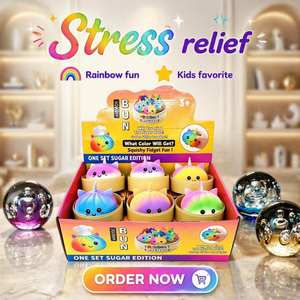 <span class=keywords><strong>Jouet</strong></span> Squishy <span class=keywords><strong>Chat</strong></span> Licorne en forme de chignon, rempli de farine, à remontée lente, doux, type Mochi, sensoriel, anti-stress, à presser, en vrac, entrepôt USA - Product Image 4