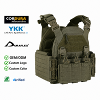 Chaleco Táctico Personalizado, Portaplacas Duradero con Sistema MOLLE, Equipo Táctico con Cinturón Ajustable para Deportes y Entrenamiento al Aire Libre