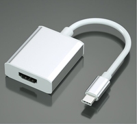 Convertisseur Type-C vers HD 1080P 60 HZ USB-C vers HDTV 4K 30HZ Hub Adaptateur en alliage d'aluminium pour téléphones mobiles Adaptateur 60 HZ 4K HD
