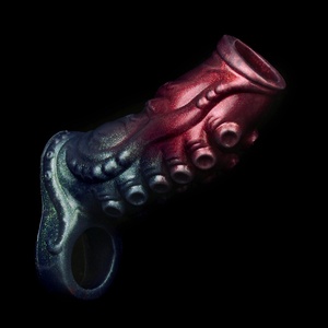 NNSX Hollow Tentacle <b>Dildo</b> Silicone Penis Sleeve Cock Enlargement Penis Cover Cock Attachment Reusable Condom Dick Sleeve - Product Image 1