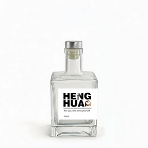 Venta Directa de Fábrica: Botella de Licor Cuadrada Mini de Vidrio Vacía de 250ml, Botellas Rectangulares de 25cl para Whisky, <span class=keywords><strong>Vodka</strong></span>, Ron, Personalizables al por Mayor - Product Image 5