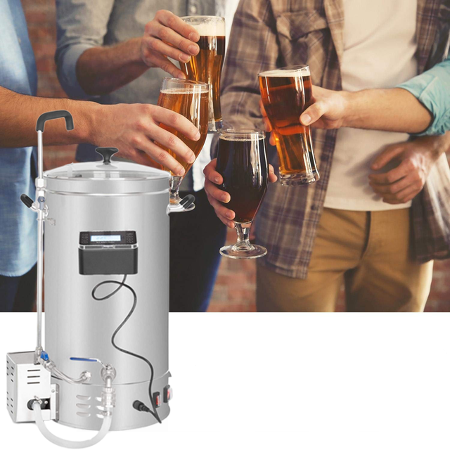 20L-80L  Homebrew Machine Beer Brewing System Beer Mash Tun with Automatic LCD Controller