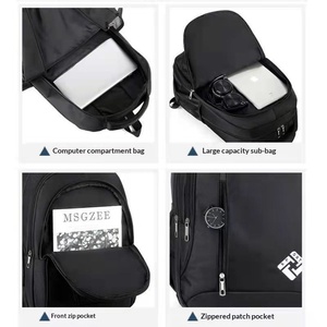 Mochila Oxford de 20L para Hombre, con Puerto USB y Correa de Hombro Curva, para Viajes de Negocios, Estilo Minimalista, para la Escuela - Product Image 5