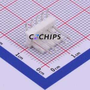 M2545R-05P Wire-to-Board Pin Header Bent Lead Through Hole,P=2.54mm Connector 1x5P 2.54mm Right Angle Insert 5P - Product Image 1