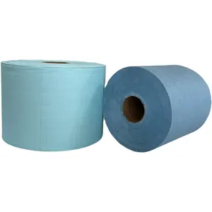 Wegwerp Spunlace Niet-Geweven Industriële Stomerij Doekjes Polyester/Cellulose Reinigingsrollen