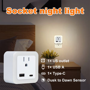 Mini Lámpara Nocturna LED Automática, Enchufe Inteligente con Sensor Fotoeléctrico de Encendido/Apagado Automático, Recargable para Uso Doméstico - Product Image 3