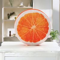 Nouveau coussin de siège fruits Design rond doux coussin Tatami chaise de bureau coussin maternelle dessin animé mignon coussin de siège maison déco oreiller