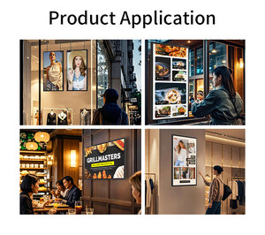 จอแสดงผลดิจิทัลแบบแขวนสำหรับโฆษณาในร่ม ความสว่างสูง 49/55/65 นิ้ว 4000 นิต <span class=keywords><strong>IPS</strong></span> <span class=keywords><strong>4K</strong></span> LCD สำหรับติดตั้งหน้าต่าง - Product Image 6