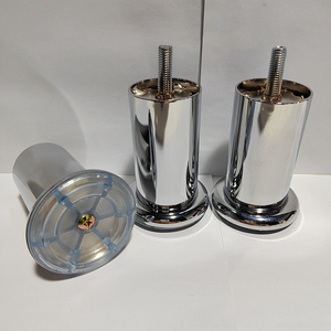 Brass Chrome Vòng <span class=keywords><strong>C</strong></span>ơ Sở Đồ Nội Thất Chân Màu Đen 100Mm Chiều Cao Fi 50Mm Vít Dài Thép Kim Loại Sắt Hiện Đại Bằng Gỗ Sofa Chân - Product Image 4