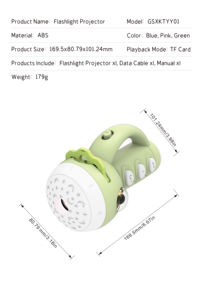 XDT Story Machine, Proyector Interactivo Montessori Educativo Sensorial Musical con Batería de Plástico ABS para Bebés de 0 a 24 Meses 5-7 - Product Image 6
