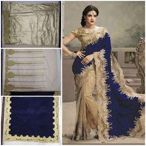 เสื้อผ้าพื้นเมืองออกแบบเองชุดปาร์ตี้ผ้าส่าหรีผ้าไหมปักลายสำหรับผู้ใหญ่ผ้าซักได้มี500อินเดียและปากีสถาน - Product Image 5