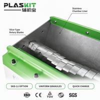 Granulator Plastik Otomatis Plaskit Akurasi Tinggi dengan Gearbox Anti Macet Garansi 1 Tahun untuk Daur Ulang Plastik Bekas