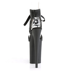 <span class=keywords><strong>Sandali</strong></span> Rncksi con plateau <span class=keywords><strong>neri</strong></span> in PU da 23 cm, con punta aperta e cinturino alla caviglia, <span class=keywords><strong>tacco</strong></span> <span class=keywords><strong>sottile</strong></span>, suola in plastica, per aumentare l'altezza, adatti a tutte le stagioni - Product Image 4