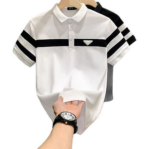 Nouvelle Collection Été 2026 – Polo Homme Tendance Haut de Gamme Décontracté à Rayures et Col Revers - Product Image 4