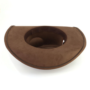 Chapeau de cowboy en daim de style occidental de haute qualité avec étoile en strass étincelante pour un usage décontracté en plein air, les voyages, les affaires, unisexe - Product Image 6