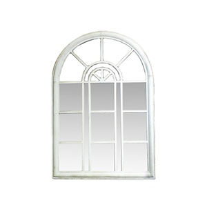 Papier peint noir sur cadre, grand miroir en fer - Product Image 4