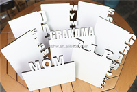 Marco de Fotos de Graduación de MDF para Sublimación, Placas de Madera Blancas para Impresión por Transferencia de Calor con Soporte, 150x180mm