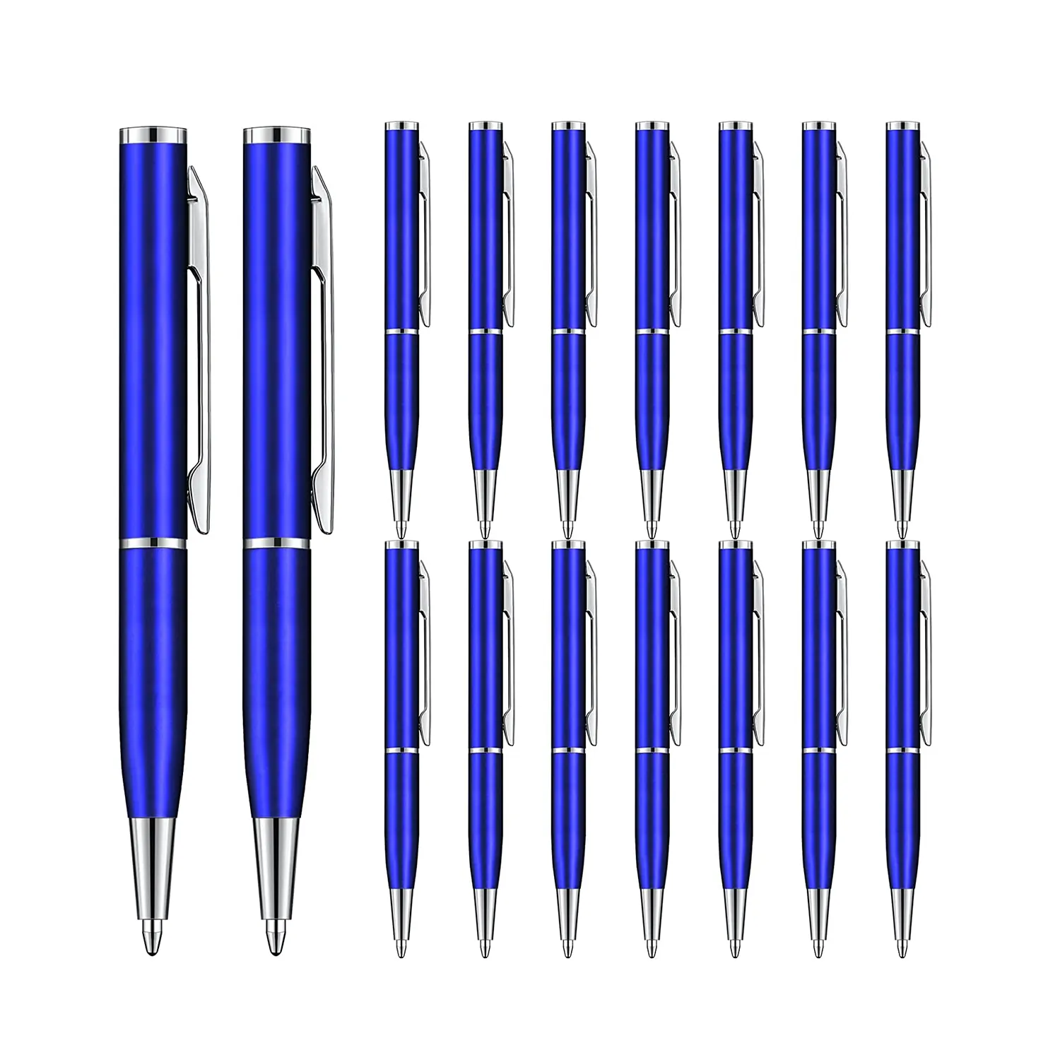 Stainless steel metal writing small mini pens short personalized pens for pockets business