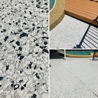 Peinture époxy liquide pour sols en terrazzo et granit, à base de résine époxy colorée décorative métallisée, pour application routière