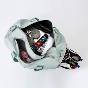 Échantillon gratuit : Boîte à chaussures séparée avec couvercle et poignée télescopique, sac de voyage en polyester. - Product Image 6