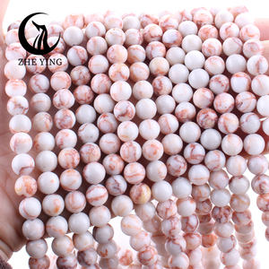 Zhe Ying 6mm 8mm 10mm perles <span class=keywords><strong>de</strong></span> pierre <span class=keywords><strong>de</strong></span> jaspe Web rouge cristal <span class=keywords><strong>de</strong></span> guérison pierres précieuses en vrac perles <span class=keywords><strong>de</strong></span> jaspe Web rouge - Product Image 2
