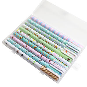 सूडोडो 10-टुकड़ा वाटरकलर जेल पेन सेट छोटे ताजा फूल डिजाइन दस रंग 0.5 मिमी लेखन चौड़ाई पानी आधारित प्लास्टिक स्टेशनरी - Product Image 6