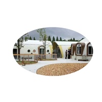 Dôme géodésique en EPS, résistant au vent et aux tremblements de terre, construction rapide, kit de maison à construire soi-même pour village d'éco-tourisme