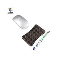 Tapis de souris transparent en gel, motif dessin animé, petites particules de cristal, style kawaii, pour clavier et souris de jeu, pour la maison et le bureau