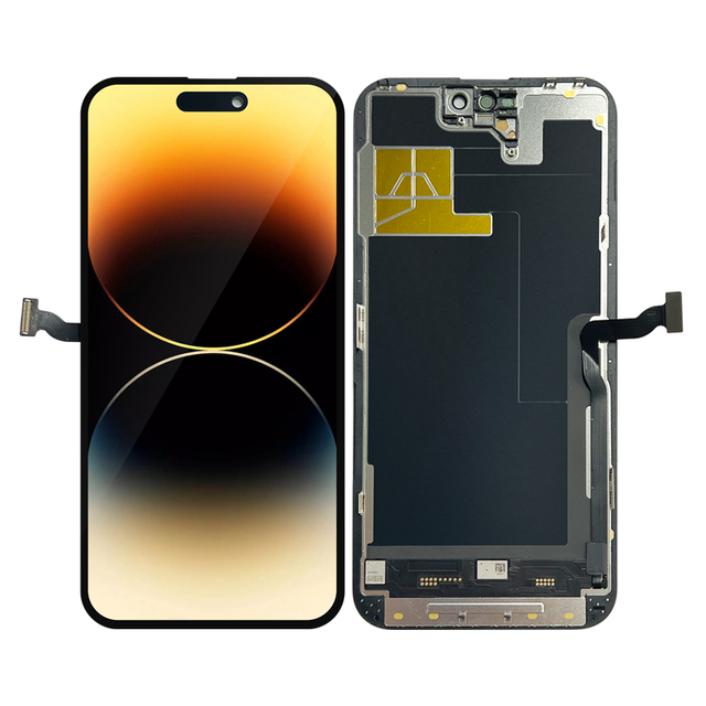 JH Diagnosible Display Hard Oled Series Support True Tone Face ID Compatible Mobile Screen for iPhone 14 15pro Max Soft Oled Lcd