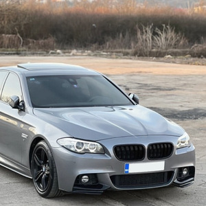Bmw Front <b>Corner</b> <b>Protector</b> Car Decals Piano Black Carbon Fiber Texture Adhesive Fitment 2011-2017 F10 F11 M Sport - Product Image 1