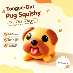 Tongue-out Puppy Stress Relief Squeeze <b>Toy</b>, Cute and Healing, Perfect <b>Desktop</b> Decoration Gift for Friends - Product Image 4