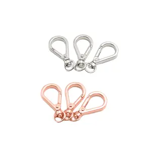 High-quality Customized Luggage Buckles Bag Hooks Electroplated Rotating Handbag Buckle Accessories Of Various Sizes