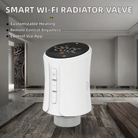 Vanne de radiateur programmable TRV contrôlée par l'application Tuya, appareil intelligent pour la maison connectée, thermostat intelligent compatible Alexa et Google Home
