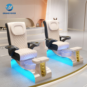 Salon ngả làm móng tay móng chân ghế sang trọng ánh sáng lướt sóng massage chân móng chân ghế Spa với LED - Product Image 2