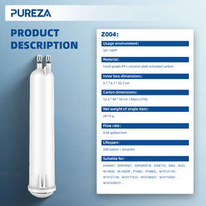 <span class=keywords><strong>Filtre</strong></span> à eau pour réfrigérateur PUREZA Z004 à usage domestique, compatible avec <span class=keywords><strong>Whirlpool</strong></span> EDR3RXD1 4396841 4396710 46-9083 - Product Image 6