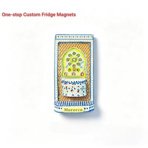 Aimant de réfrigérateur moderne en résine, thème ethnique marocain, <span class=keywords><strong>plaque</strong></span> décorative, article de collection souvenir de ville mondiale personnalisé - Product Image 1
