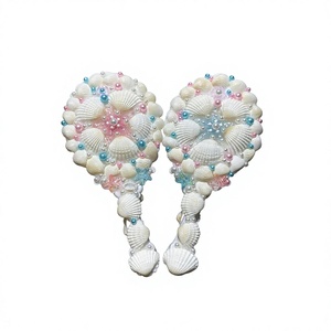 Miroir de luxe vietnamien en coquillages, fait main, en coquillages et verre, pour coiffeuse, maquillage, cadeaux de mariée, décoration de mariage, décoration intérieure et vente au détail - Product Image 1